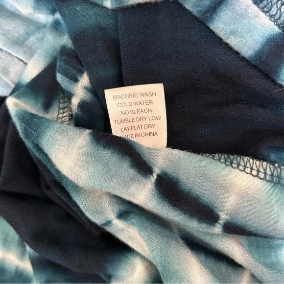 Catwalk Studios Blue Tie Dye Convertible Strapless Dress Boho Size S - Picture 11 of 11